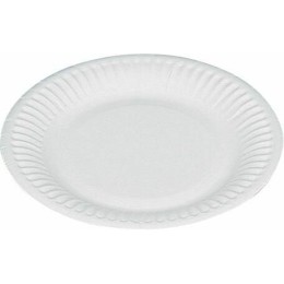 Assiette ronde carton blanche Ø 23 cm - par 100