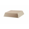 Couvercle carton pour assiette carrée carton 12,5 x 12,5 cm - par 200
