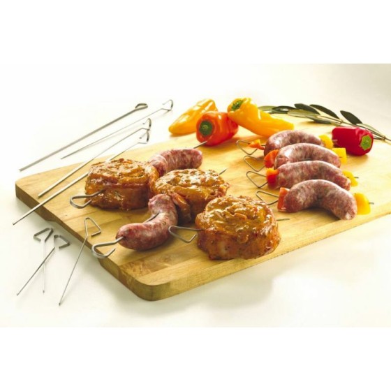 200 Pièces Pic Brochette Bois, 18cm Pique Brochette Bois