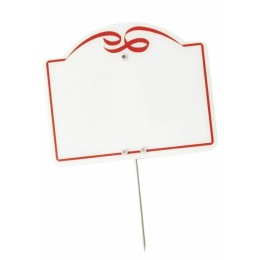 Étiquette prix à pique "Cordon Rouge" 10,6 x 8,7 cm - par 10
