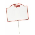Étiquette prix à pique "Cordon Rouge" 10,6 x 8,7 cm - par 10
