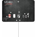 Étiquette prix à pique et à tournette pour veau "Maestria" 12 x 8 cm - par 10