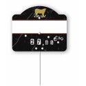 Étiquette prix à pique et à tournette pour veau "Presti\'Luxe" 10,5 x 8,6 cm - par 10