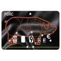 Étiquette prix à pique et à tournette pour porc "Presto" 12 x 8 cm - par 10