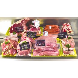 Étiquette prix à pique et à tournette pour porc "Presto" 12 x 8 cm - par 10