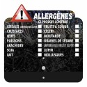 Étiquette prix allergène avec grippeur 6,9 x 6,8 cm - par 10