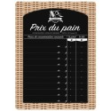 Panneau ardoise pour affichage prix du pain 15 x 20 cm - à l\'unité