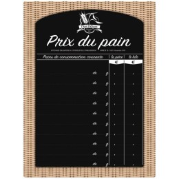 Panneau ardoise pour affichage prix du pain 30 x 40 cm - à l'unité