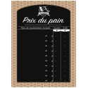 Panneau ardoise pour affichage prix du pain 30 x 40 cm - à l\'unité