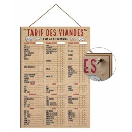 Tableau affichage prix boucherie 70 x 102 cm - à l'unité