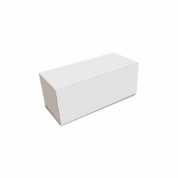 Boîte à bûche carton blanche 25 x 11 x 11 cm - par 25