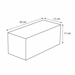 Boîte à bûche carton blanche 25 x 11 x 11 cm - par 25