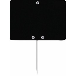 Étiquette prix à pique vierge noire 7 x 5 cm - par 10