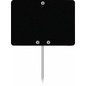 Étiquette prix à pique vierge noire 7 x 5 cm - par 10