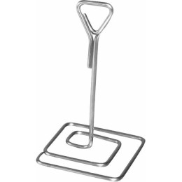 Porte étiquette prix métal sur pied carré 10 cm - par 3
