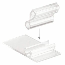 Support étiquette prix plastique articulé - par 10