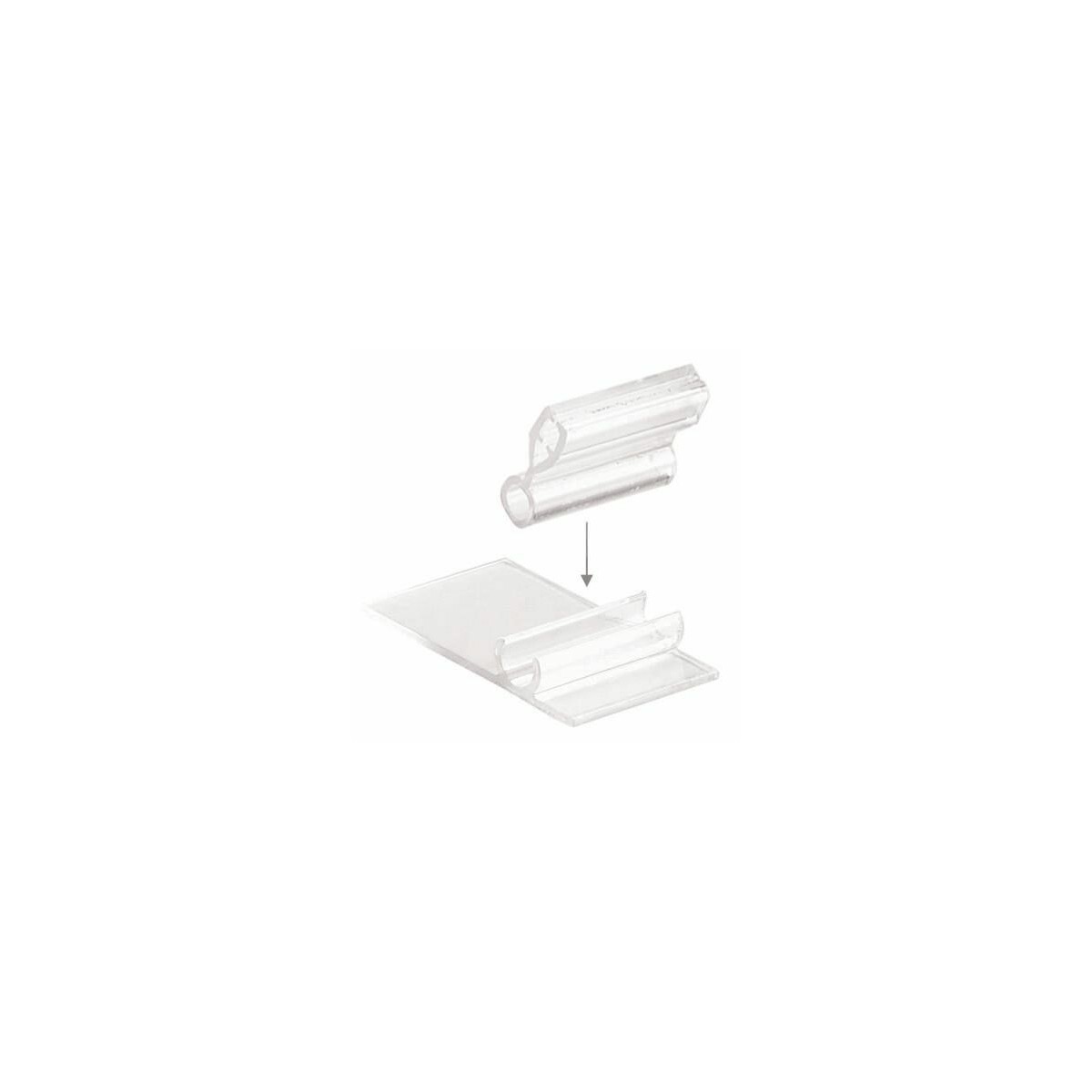 Support Plastique Blanc Pour Tube Rond 16mm - Hauteur 40mm, Entraxe 32mm - Fixation Meuble, Déco - 4
