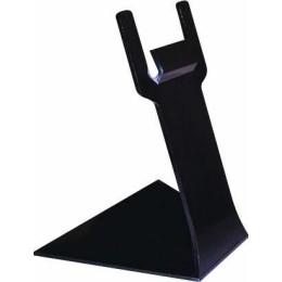 Support étiquette prix plastique noir sur pied 8,5 cm - par 10