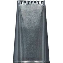 Douille à buche plate en inox - à l'unité