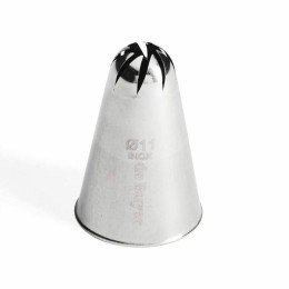 Douille à rose 8 dents Ø 1,1 cm en inox - à l'unité