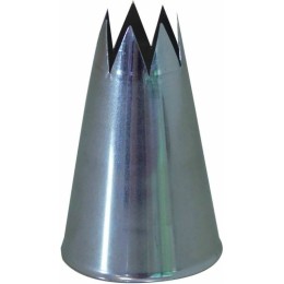 Douille cannelée 8 dents Ø 1,1 cm (D8) en inox - à l'unité