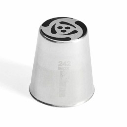 Douille russe à fleur (n°242) en inox - à l'unité
