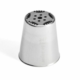 Douille russe à fleur (n°247) en inox - à l'unité