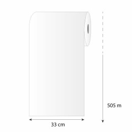 Papier thermoscellable noir 50 g/m² en bobine de 33 cm - par 10 kg