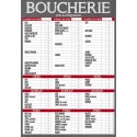 Tableau prix boucherie VBVAP "Maestro" 70 x 100 cm - à l\'unité
