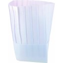 Toque de cuisine jetable plissée 25 cm - par 10