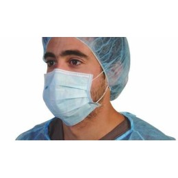 Masque chirurgical bleu jetable - par 50