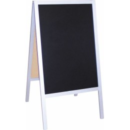 Chevalet de trottoir "Effet aluminium" 65 x 66 x 115 cm - à l'unité
