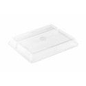 Couvercle plastique pour plateaux repas bagasse 24 x 30 cm - par 50 