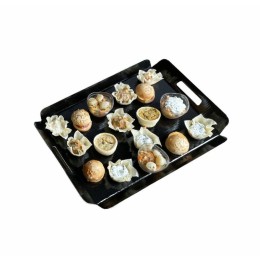 Plateau traiteur carton noir 19 x 28 cm - par 50
