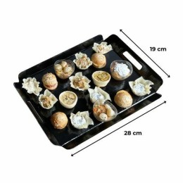 Plateau traiteur carton noir 19 x 28 cm - par 50