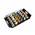 Plateau traiteur carton noir 25 x 34 cm - par 25