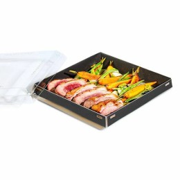 Barquette carton Luxifood 750 ml avec couvercle - par 20