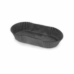 Caissette plissée ovale noire 10,5 x 4 x 2,5 cm (n°88) - par 1000