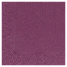 Serviette ouate aubergine 20 x 20 cm- par 100
