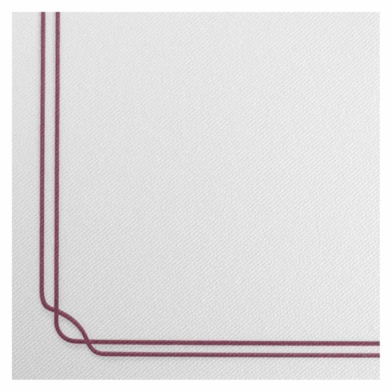 Serviette celisoft avec liseré bordeaux 40 x 40 cm - par 50 Serviette celisoft avec liseré bordeaux 40 x 40 cm - par 50