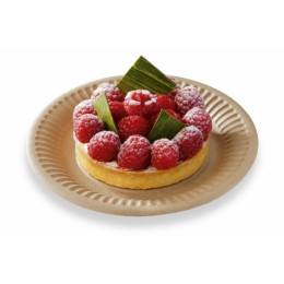 Assiette ronde kraft Ø 18 cm - par 50