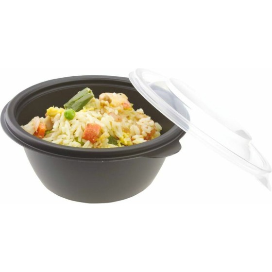 Bol Fastpac PP rond noir 375 ml ø 13 cm - par 500 Bol Fastpac PP rond noir 375 ml ø 13 cm - par 500