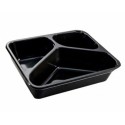 Barquette scellable CPET noire 3 compartiments 1025 ml - par 420