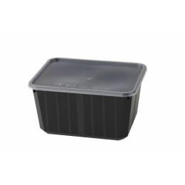 Boite Carty noire avec couvercle 1150 ml - par 100