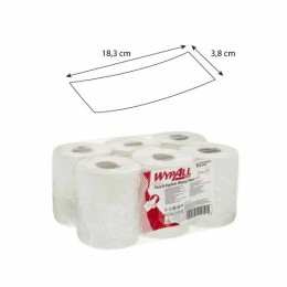 Bobine essuyage blanche à dévidoir central - par 6