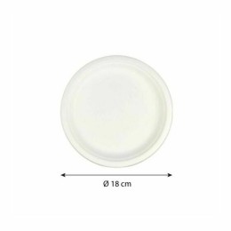 Assiette ronde eco-line en pulpe de canne Ø 18 cm - par 50
