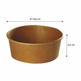 Bol salade rond kraft brun 1100 ml - par 50
