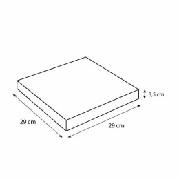 Boîte pizza carton à coins droits "Rouge" 29 x 29 x 3,5 cm - par 100