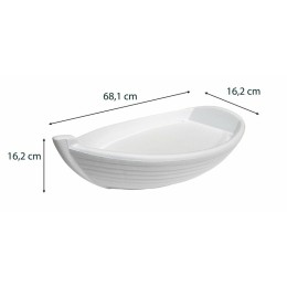 Plateau fruits de mer bateau polystyrène grand modèle - par 10
