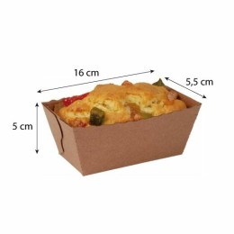 Moule de cuisson rectangulaire carton 16 x 5,5 x 5 cm - par 30